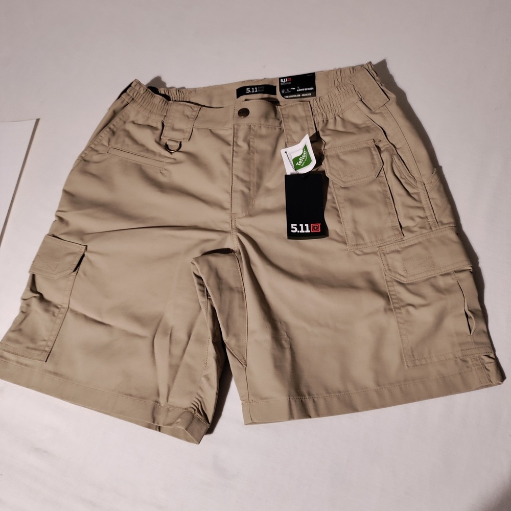 5.11 Tactical Women Taclite Shorts TDU Khaki 63071 Ripstop Cargo sz 10 (30"x8.5"